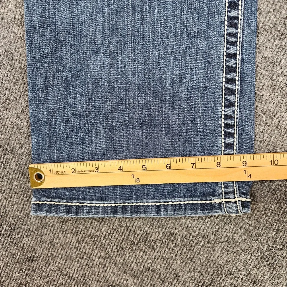 Buckle BKE Stella Bootcut Jeans Women's 31 Blue Dark Wash Stretch Mid Rise Denim - Picture 7 of 12